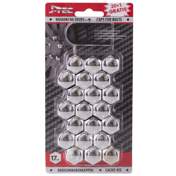 Set Capacele Prezoane J-Tec 17MM Crom J21300